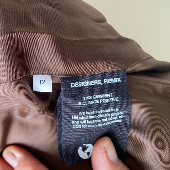 NWT Girls Size 12 Designer Remix Teddy Car Length Coat - Picture 2 of 4